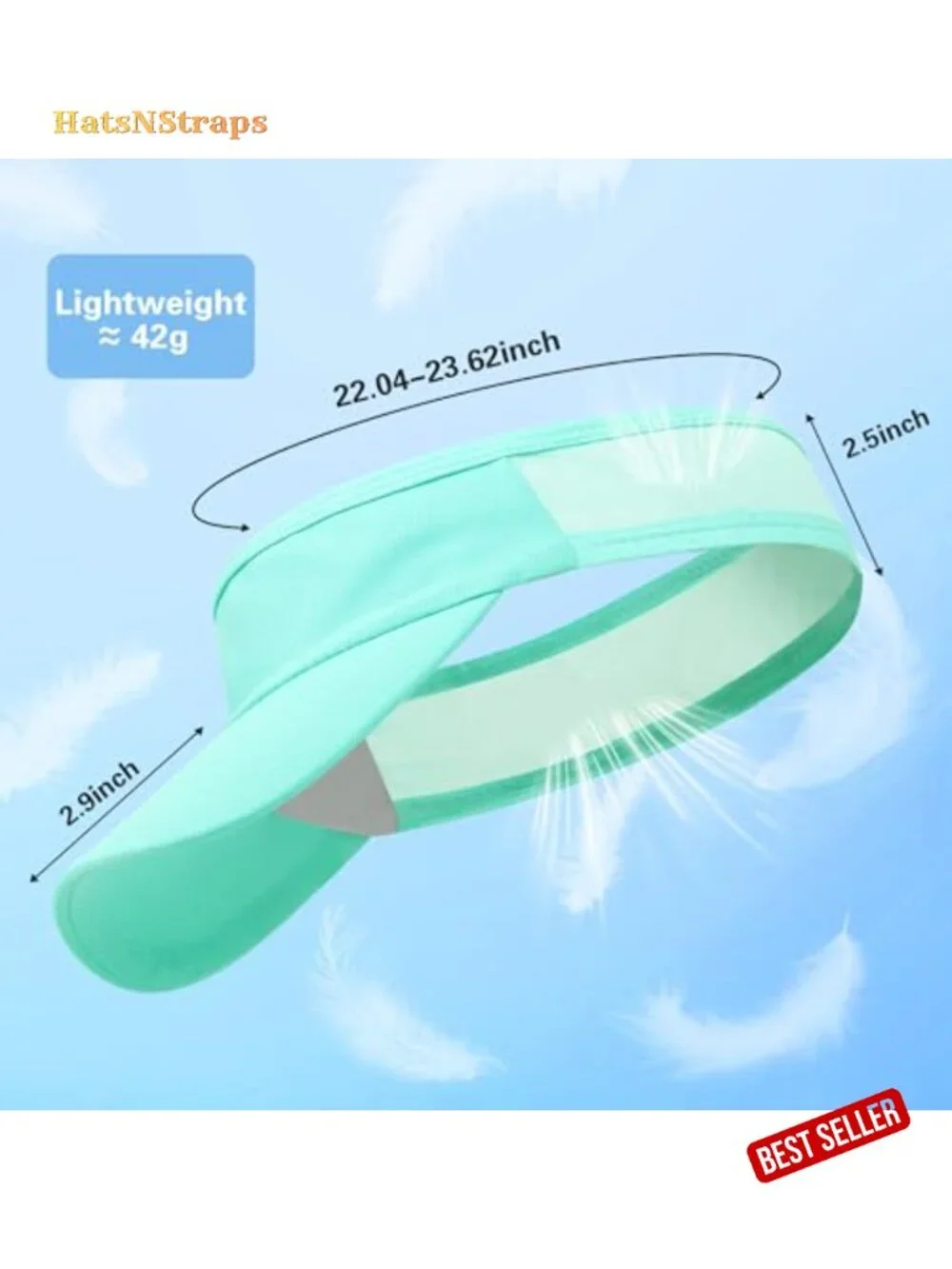 Sport Sun Visor Cooling Lightweight Stretchy Packable Running Golf Visor Hat